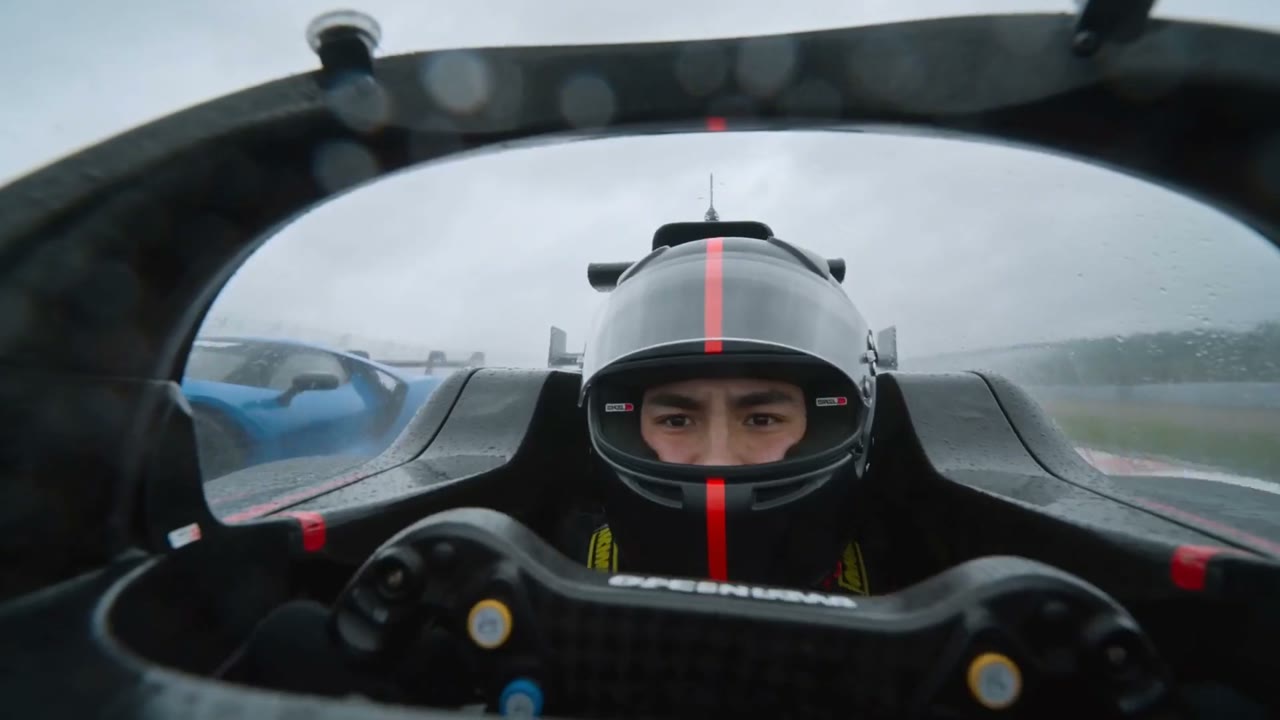 Racing video motion continuation made for the AI Video Extender